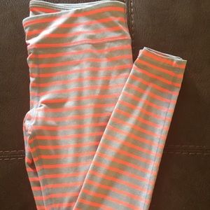 Striped under armour leggings